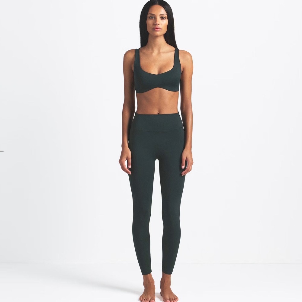 Nike x SKIMS Matte Legging 26 Inch Dark Teal High Rise Dri-FIT Size M Leggings